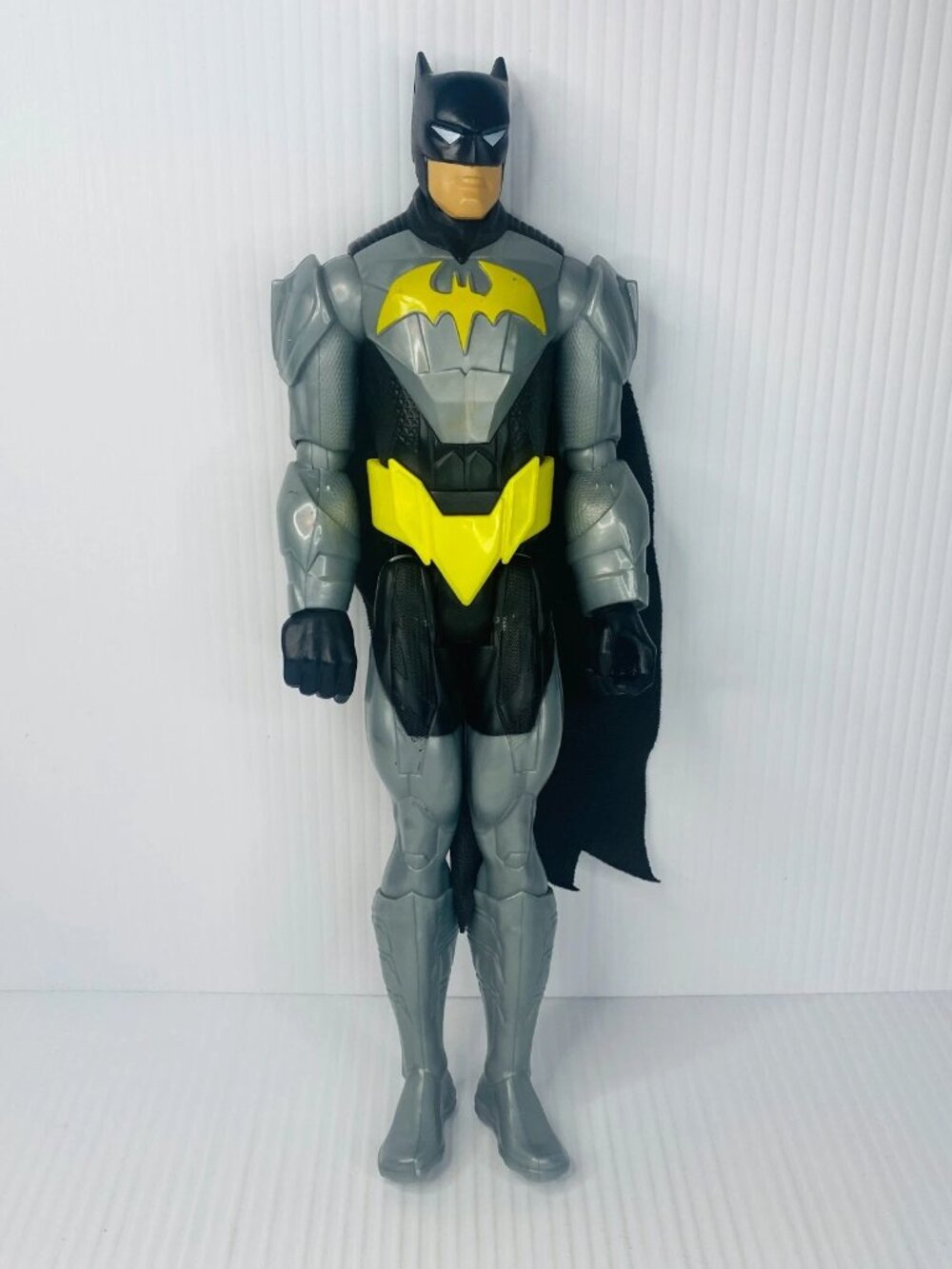 DC Batman 11in Action Figure Black Cape Yellow Belt 2015